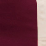 MAROON/ CREAM